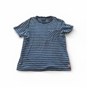 Scotch & Soda Amsterdam Striped Organic Cotton Pocket Tee – XL